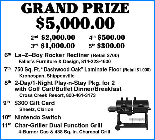 Prize listing