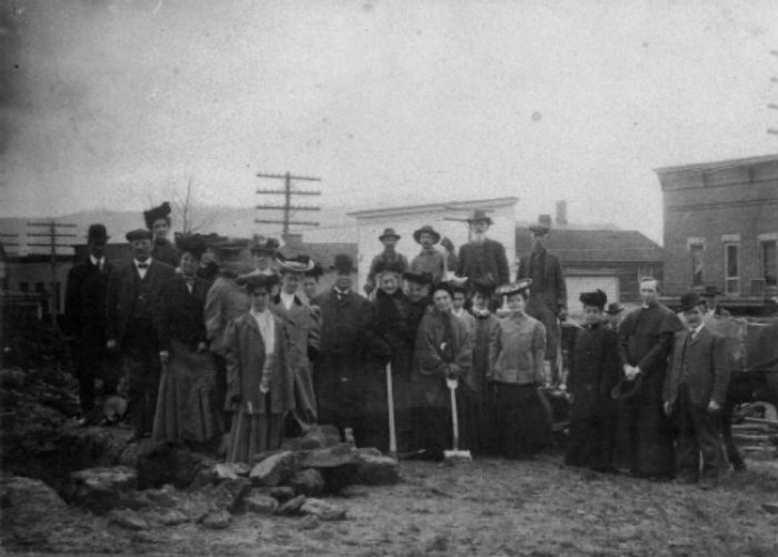 Groundbreaking for new church 1906